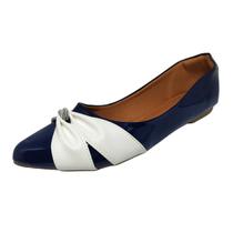 Sapato Feminino Sapatilha Confort Azul marinho Naval + NF - Premium