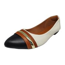 Sapato Feminino Sapatilha Confort Off bico redondo - Premium