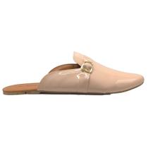 Sapato Feminino Sapatilha Mule Nude Bico Fino Scarpin Casual