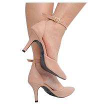 Sapato Feminino Scapin Com Tornozeleira Salto Alto Fino 7cm 2023 58