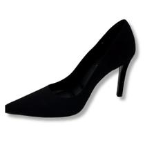Sapato feminino scarpin bebece salto alto bico fino no nobuck preto Sapato feminino scarpin bebece salto alto bico fino no nobuck preto