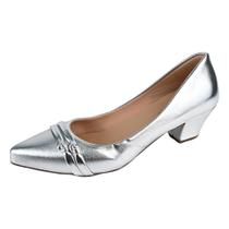 Sapato Feminino Scarpin Bico Fino Tradicional Donna Santa 36.009