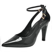 Sapato Feminino Scarpin Elegante Conforto Verniz Via Marte Sapato Feminino Scarpin Elegante Conforto Verniz Via Marte