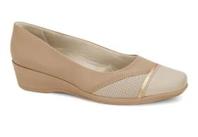 Sapato Feminino Scarpin Ortopedico Joanete Confortavel Salto Anabela Ref: 94302