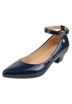 Sapato Feminino Scarpin Salto Baixo Grosso Festa Ref: 36.002