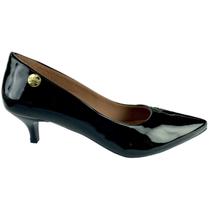 Sapato Feminino Scarpin Salto Bloco Baixo Bico Fino 4,5cm Sapato Feminino Scarpin Salto Bloco Baixo Bico Fino 4,5cm