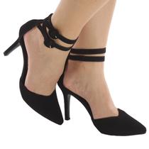 Sapato feminino scarpin salto fino preto er0096
