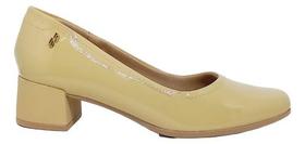Sapato feminino scarpin usaflex salto bloco verniz original Sapato feminino scarpin usaflex salto bloco verniz original