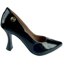 Sapato Feminino Scarpin Verniz Salto Alto Fino Bico Fino 9cm