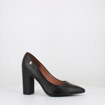Sapato Feminino Scarpin Vizzano Salto Alto Bloco - Preto
