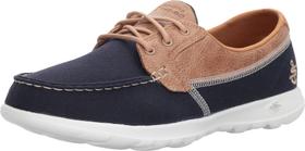 Sapato feminino Skechers Go Walk Lite-15430 azul marinho, tamanho 8,5 EUA