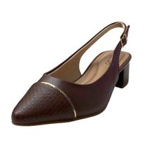Sapato Feminino Slingback Social Salto Medio Bloco Beira Rio Sapato Feminino Slingback Social Salto Medio Bloco Beira Rio