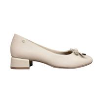 Sapato feminino softli laço salto baixo