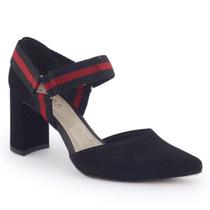 Sapato Feminino T2721 Preto Liz aderente listra Tanara Sapato Feminino T2721 Preto Liz aderente listra Tanara