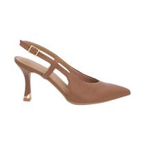 Sapato Feminino Usaflex Slingback Marrom AN16