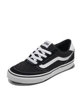 Sapato feminino Vans Brooklyn LS preto/branco de cano baixo 6,5 EUA