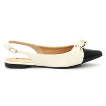 Sapato Feminino Via Uno 866063 Sapatilha Salto Baixo Mule