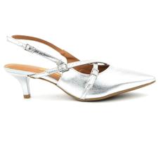 Sapato Feminino Vizzano 1122.885 Scarpin Calcanhar Aberto Social