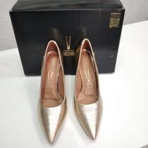 Sapato Feminino Vizzano Metalizado Premium Plissado 11841101