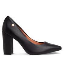 Sapato Feminino Vizzano Salto Bloco Alto Preto