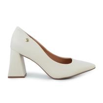 Sapato Feminino Vizzano Scarpin Branco Off White - 1387
