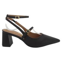 Sapato Feminino Vizzano Slingback 1475.102 - Preto