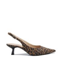 Sapato Ferrucci Scarpin Slingback Kitten Heel