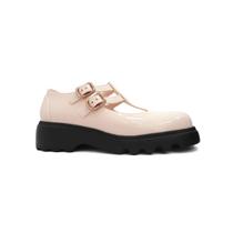 Sapato Grendene Zaxy Mocassim Charm Mary 18850 Off White Medio