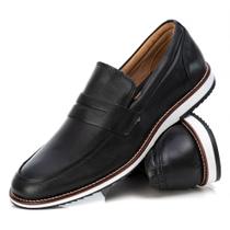 Sapato Iate Casual Masculino Brogue Premium Couro Confort