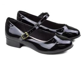 Sapato infantil feminino Molekinha Verniz Premium preto