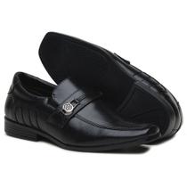 Sapato Infantil Masculino Elástico Conforto Elegante Cor Preto