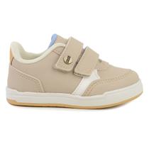 Sapato Infantil Masculino Klin Flyer Baby Bege - 166188 Sapato Infantil Masculino Klin Flyer Baby Bege - 166188