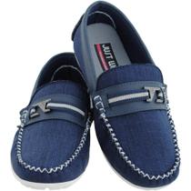 Sapato Infantil Masculino Mocassim Social Menino Leve Macio Confortável Cor Azul Marinho Sapato Infantil Masculino Mocassim Social Menino Leve Macio Confortável Cor Azul Marinho