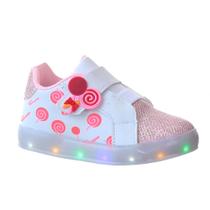 Sapato Infantil Menina Criança Luzinha Colorida Casual Leve Sapato Infantil Menina Criança Luzinha Colorida Casual Leve