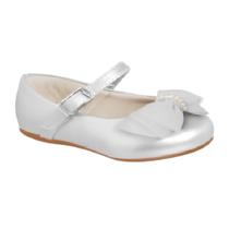 Sapato Infantil Menina Pampili Angel 04 Prata Prata Festas de Aniversário Passeios ao Ar Livre Eventos Especiais Atividades Sociais Dia a Dia