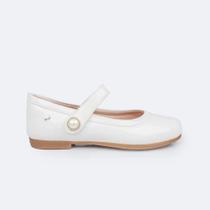 Sapato Infantil Pampili Angel Pérola Branco Verniz 100.500 Sapato Infantil Pampili Angel Pérola Branco Verniz 100.500