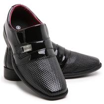 Sapato Infantil Social Menino Moderno Casual Bico Quadrado Leve e Macio