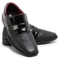 Sapato Infantil Social Menino Moderno Casual Bico Quadrado Leve e Macio