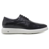 Sapato Jota Pe Casual Preto Em Couro Air Enigma 90750