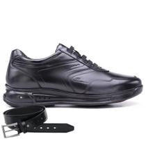 Sapato Jota Pe Preto 3D Air Evolution + Cinto 78018 Sapato Jota Pe Preto 3D Air Evolution + Cinto 78018