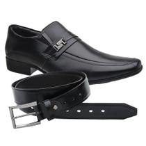 Sapato Jota Pe Preto + Cinto de Couro 45022 Sapato Jota Pe Preto + Cinto de Couro 45022