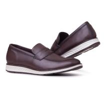 Sapato Loafer Casual Masculino Couro Slip On Moderno NL020