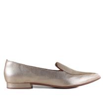 Sapato Loafer Feminino Zariff Dourado