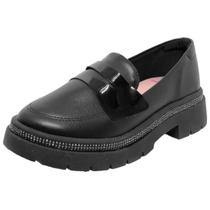 Sapato Loafer Infantil Menina Brilho Conforto Molekinha