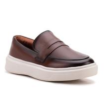 Sapato Loafer Masculino Mocassim Couro Casual Comfort Luxo