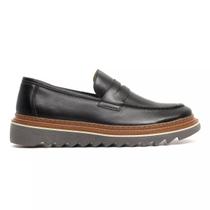 Sapato Loafer Slip On Masculino em Couro Premium Tratorado