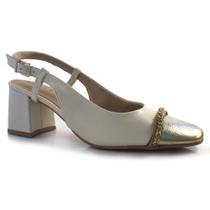 Sapato Mary Jane Feminino Ramarim Off White 24-17132