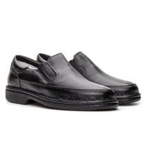 Sapato Masculina de Couro Palmilha Conforto Casual Preto Sapato Masculina de Couro Palmilha Conforto Casual Preto