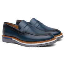 Sapato Masculino 100% Couro Casual Loafer Monk Estiloso