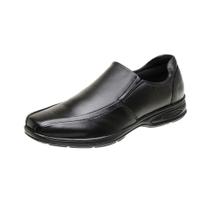 Sapato Masculino Bico Quadrado De Couro Social Basico Macio